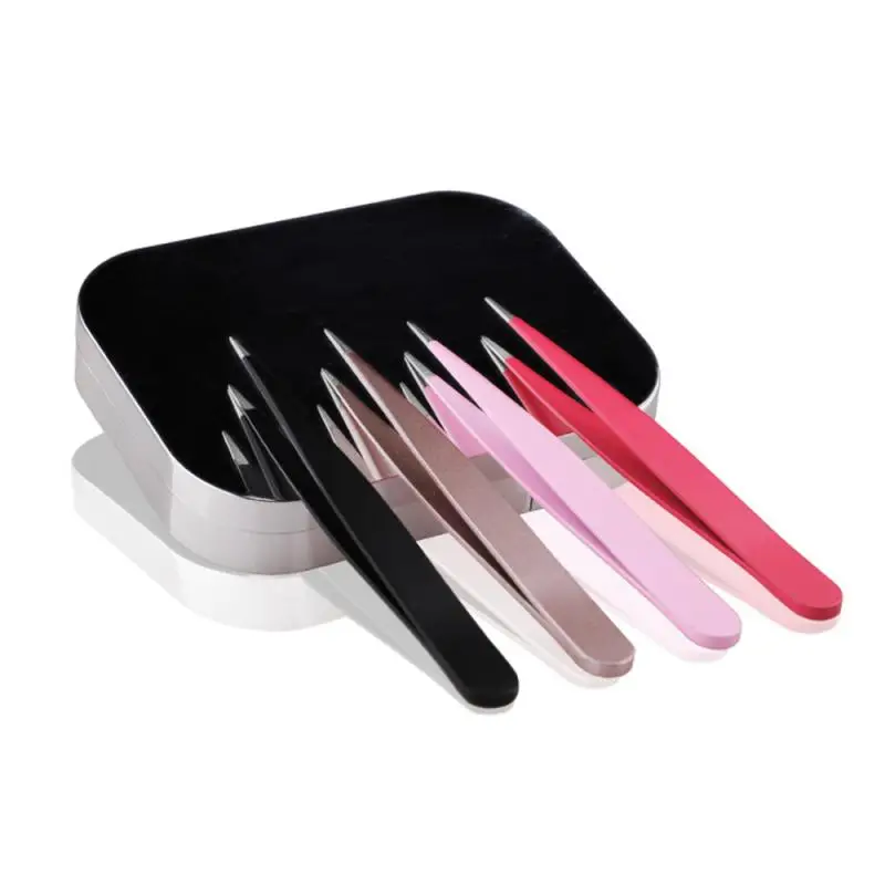 1 шт. пинцет для бровей волос Красота с наклоном заколкой Съемник