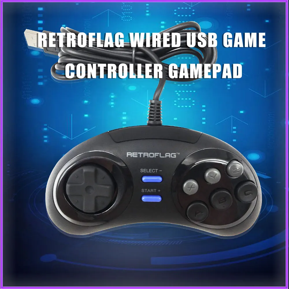 

NEW2022 Retroflag Wired USB Game Controller Gamepad Joypad for Rasbperry Pi 4 B/MEGAPi/NESPi/SUPERPi Case for PC/Switch for