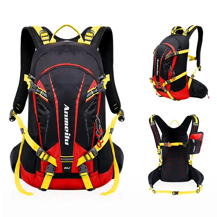 20L Cycling Backpack Breathable Outdoor Sport Riding Hiking Camping Hydration Rucksack Bicycle Bag with Rain Cover Bike Backpack