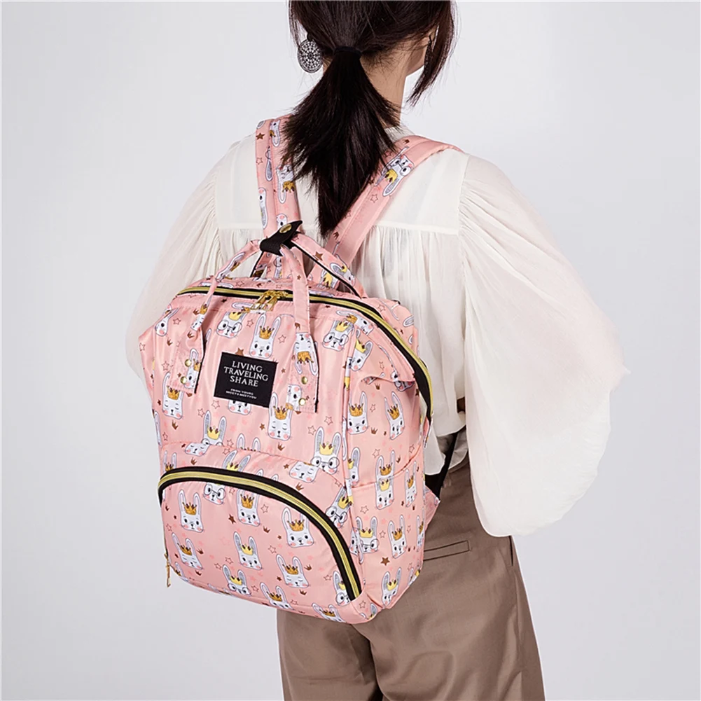 

Baby Diaper Backpack Big Capacity Maternity Nappy Bags Mummy Travel Crib Packs Stylish Folding Crib Nappy Bags