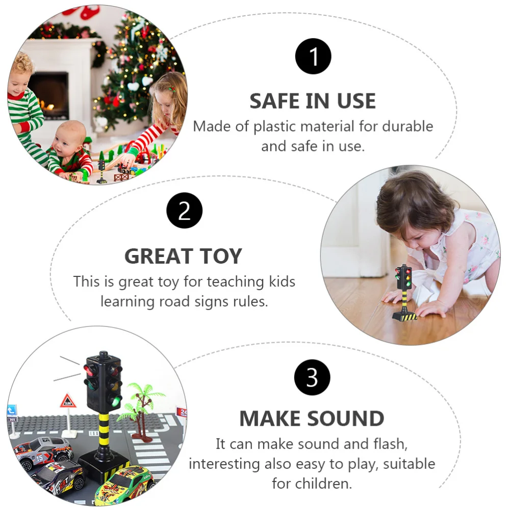 

3pcs Children Traffic Light Traffic Signal Light Model Kid