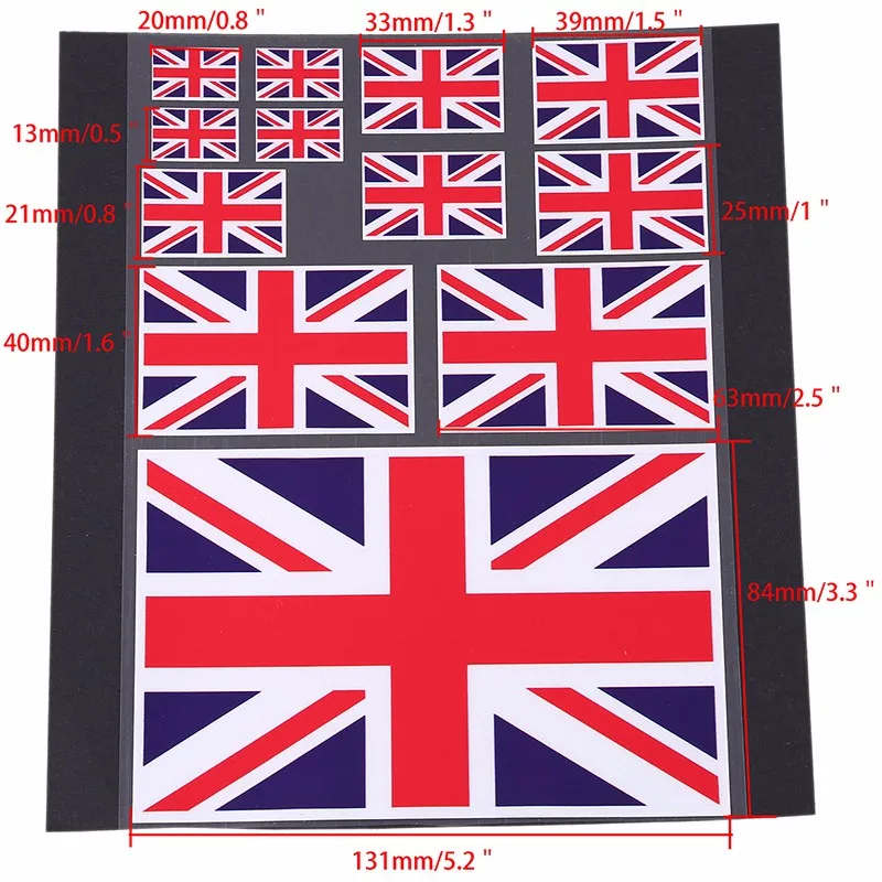 Square/Round UK France Italy Flag Stickers Car Motorcycle Decorarion Whole Body Window Windshield Decal Sticker Styling | Автомобили и