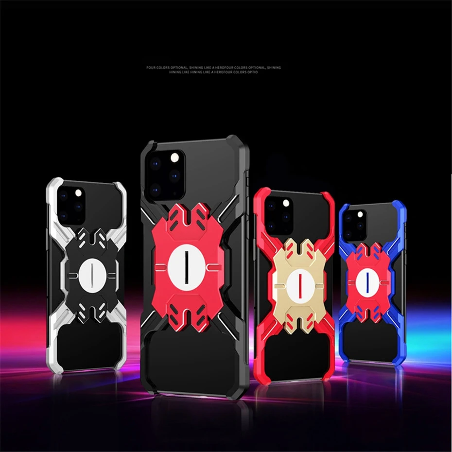 Алюминиевый металлический бампер X образной формы для iPhone 11 Pro Max противоударный