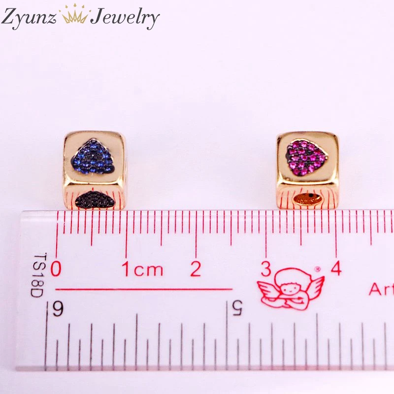 10 шт. разноцветные Квадратные бусины для бижутерии | Украшения и аксессуары