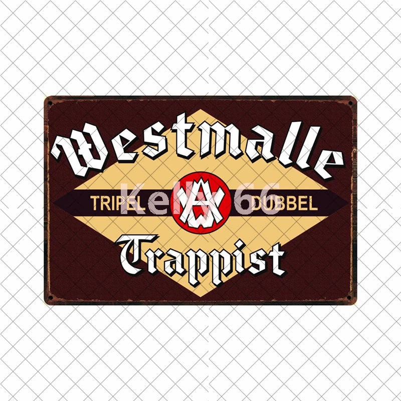 [Kelly66] Westmalle Duvel мужская пещера винтажная голландская Бельгийская пиво Оловянная