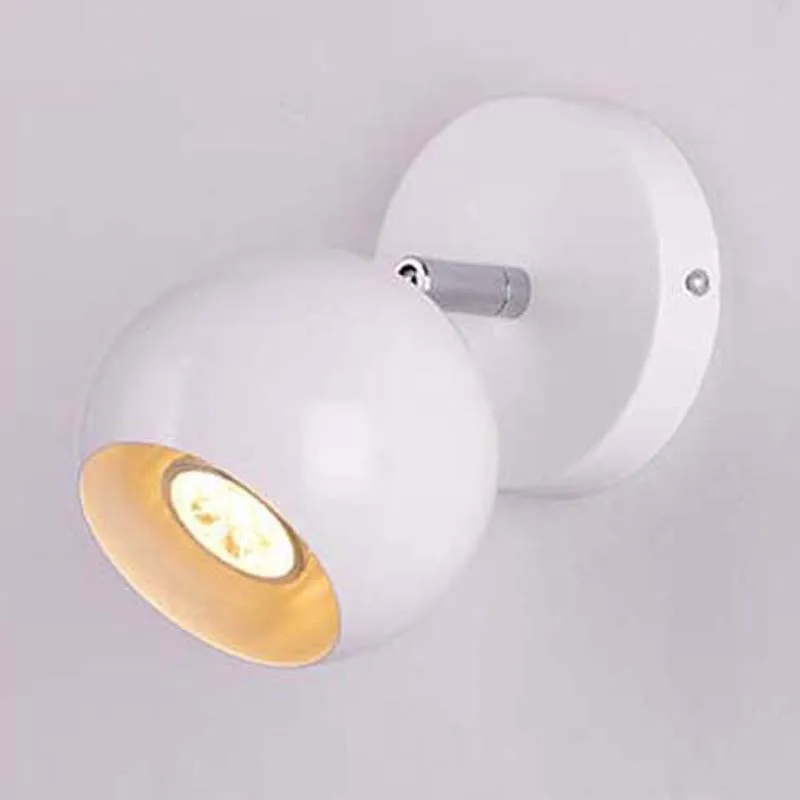 Белый черный современный настенный светильник для спальни вращающиеся