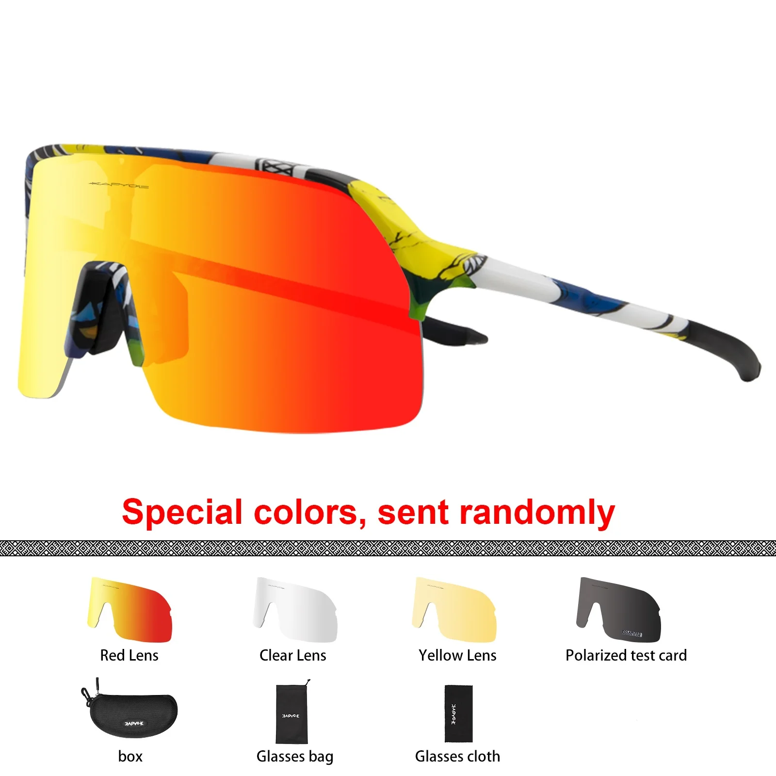 4 Lens 2023 Women Men Cycling Polarized Glasses Bike Sport Sunglasses Bicycle Mountain Goggle Outdoor Fishing Driving Eyewear |