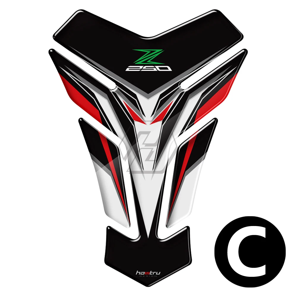

3D Motorcycle Tank Pad Protector Sticker Case for Kawasaki Z250