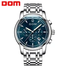 Часы DOM Мужские механические, многофункциональные спортивные наручные автоматические роскошные, с браслетом из нержавеющей стали