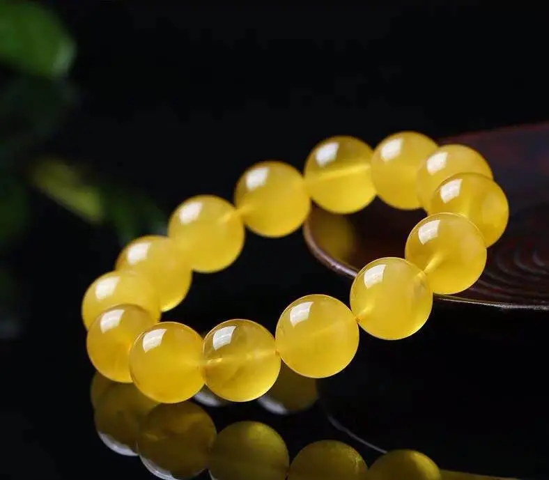 

Natural amber bracelet Russia amber beads bracelets for men bracelet no heated no pressed real amber 12mm add certificate