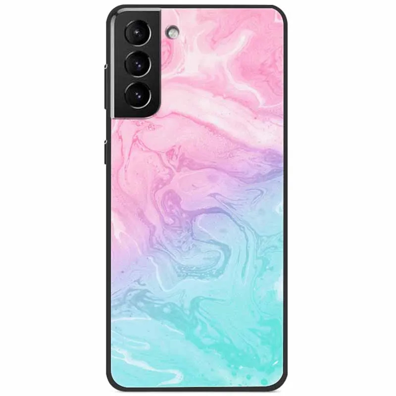 Чехол для Samsung S21 FE Plus Ультра мягкий силиконовый мраморный ТПУ чехол телефона Galaxy