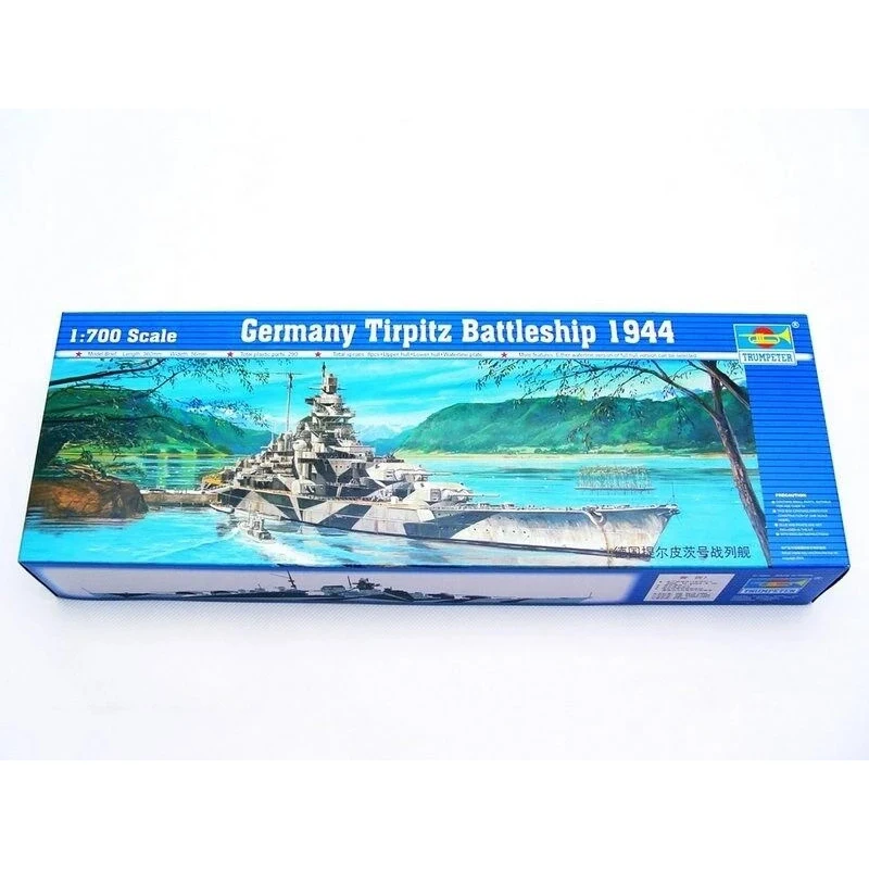 

Trumpeter 05712 1/700 Scale Germany Tirpitz Battleship 1944 Model Boat Warship TH05436-SMT6