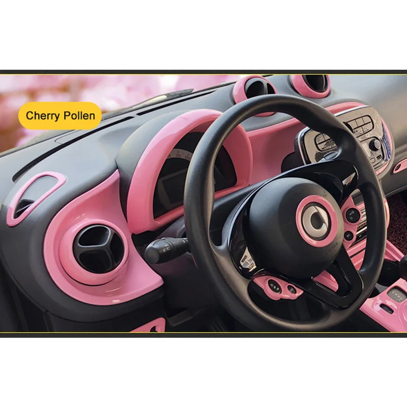 

Car Central Control Decorative Shell Instrument Panel Stickers For Smart 453 Fortwo Forfour Accessories Interior Modification