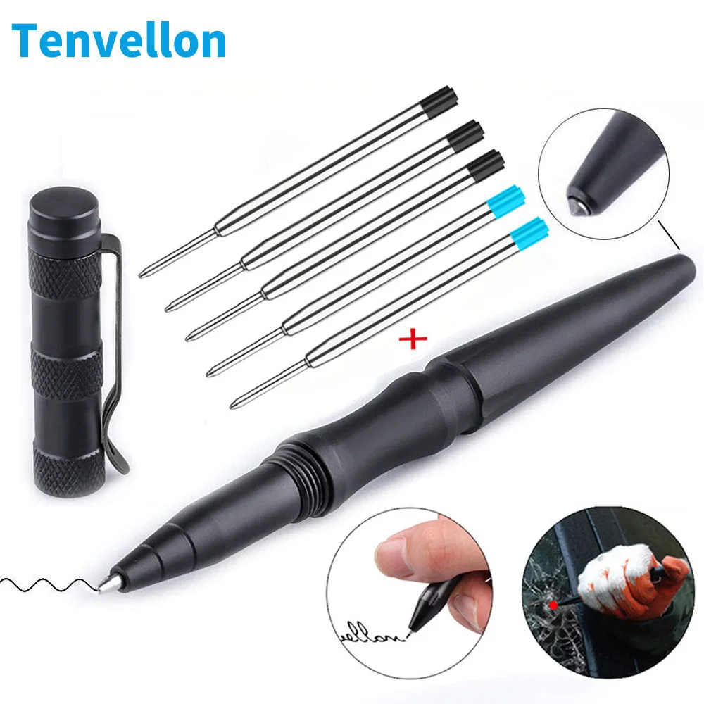 Tactical Pen Self Defense Supplies Tungsten Steel Security Protection Personal Defense Tool Defence EDC Simple Package Tenvellon