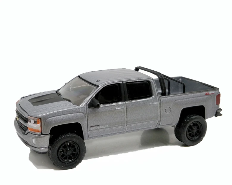 CHEVY Truck Gray 1: 64 зеленый свет Dodge Ramcharger PONTIAC chely Shelby GT350 Ford Nissan команда GMC Vandura литой модельный автомобиль - Цвет: CHEVY Truck Gray