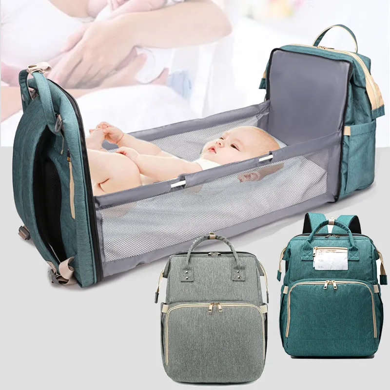 2022 Portable Bassinet For Baby Foldable Baby Bed Bag Newborn Travel Indoor Bed Backpack Bed Breathable Infant Sleeping Basket