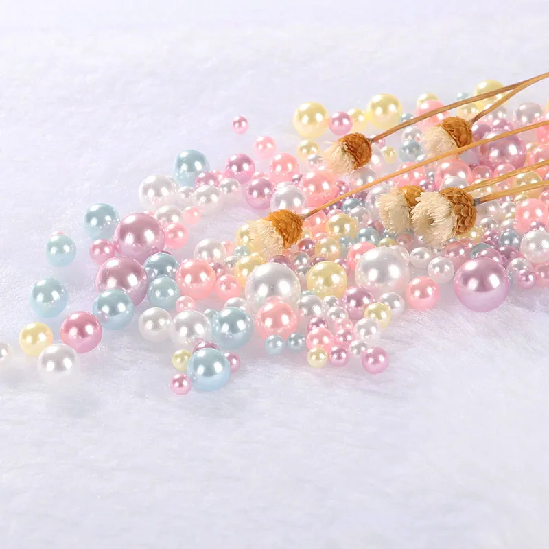 200 шт. искусственные круглые акриловые украшения без отверстий|beads diy|beads beadsbeads for
