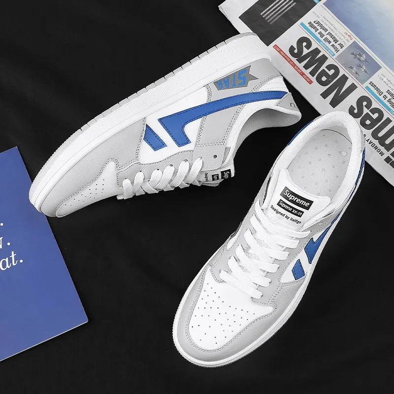 

Telent 2021 new men's casual shoes, trendy fashion sports men's shoes, wearable in all seasons White Business Travel Shoees