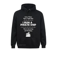 family young streetwear i run a pirate ship drinking swearing funny mom mother pullover hoodie unique hoodies mother day