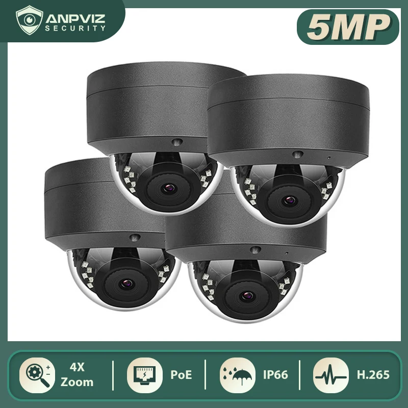 

Anpviz 16CH 4K NVR 5MP 4X Optical POE Dome IP Camera Kit Security Outdoor 8/10/12/16 Pics CCTV Video Surveillance NVR Kits