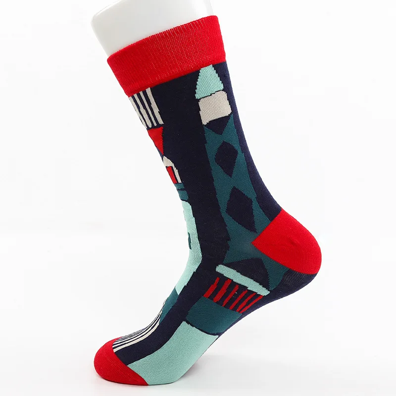 

Men's Crew Socks Harajuku Trend Unisex Sports Mid Calf Casual Skateboard Street Personality Korea Couples Funny Print Sock Women