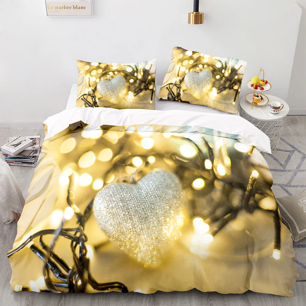 Пододеяльник с красным рождественским шариком 200x200 наволочкой белый