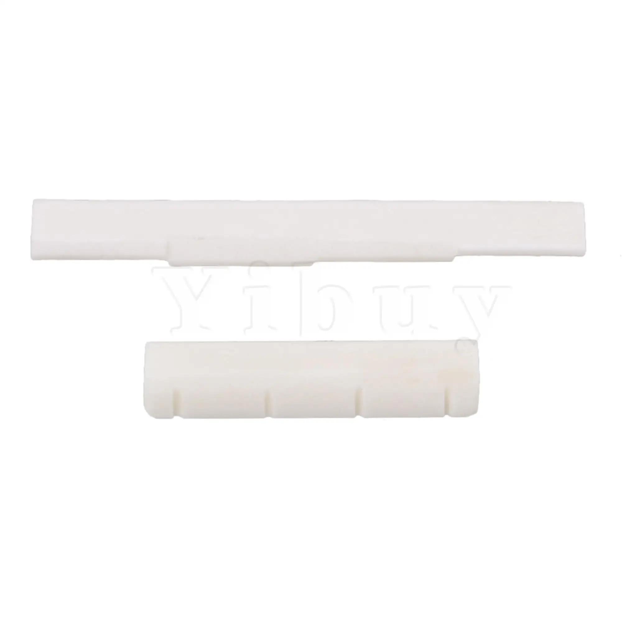 Yibuy Ukulele UK Bone Neck Nut Slotted &amp Saddle Set | Спорт и развлечения