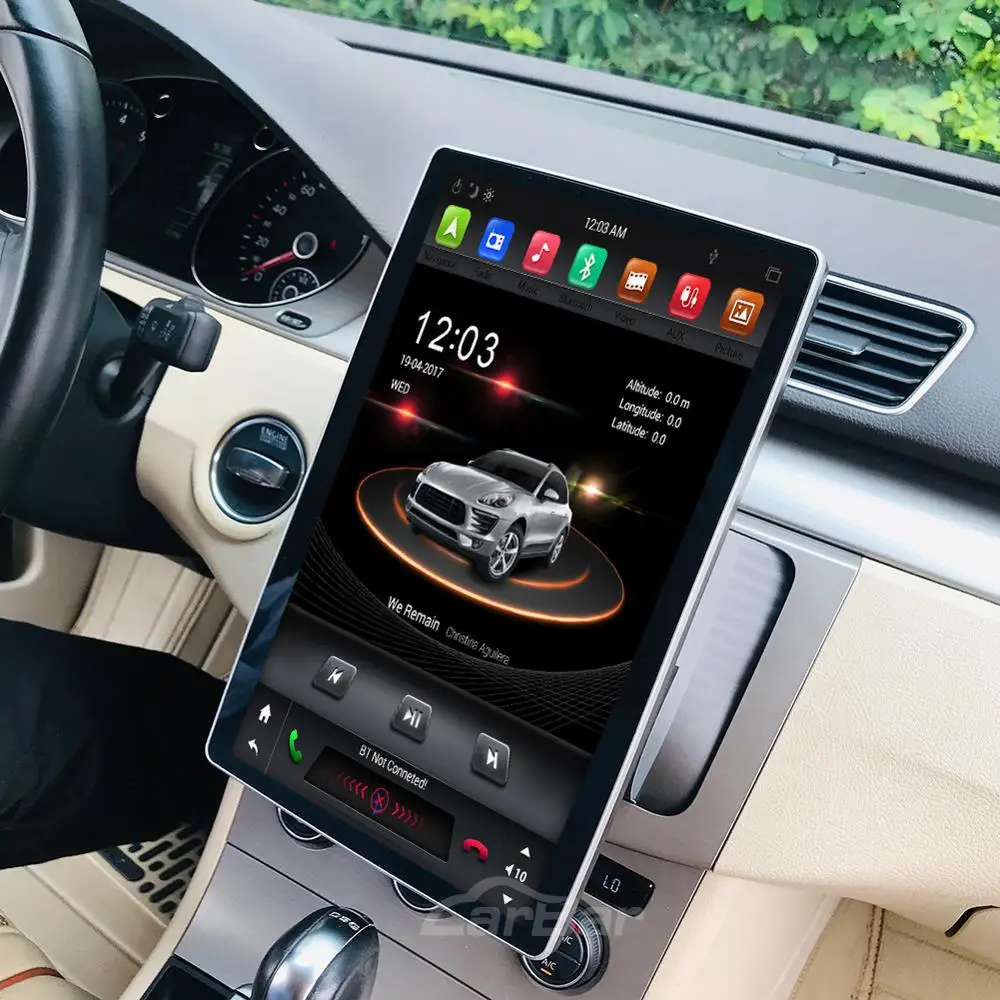 Автомагнитола Carbar универсальная автомагнитола 1 Din Android 12 8 9 0 дюйма DVD GPS-плеер с