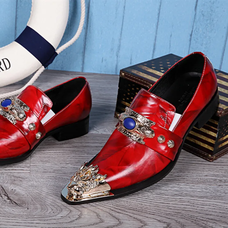 Mens Loafer Shoes Genuine Leather Luxury Handmade Formal Wedding club Party Original Design Vintage Retro Custom Casual | Обувь