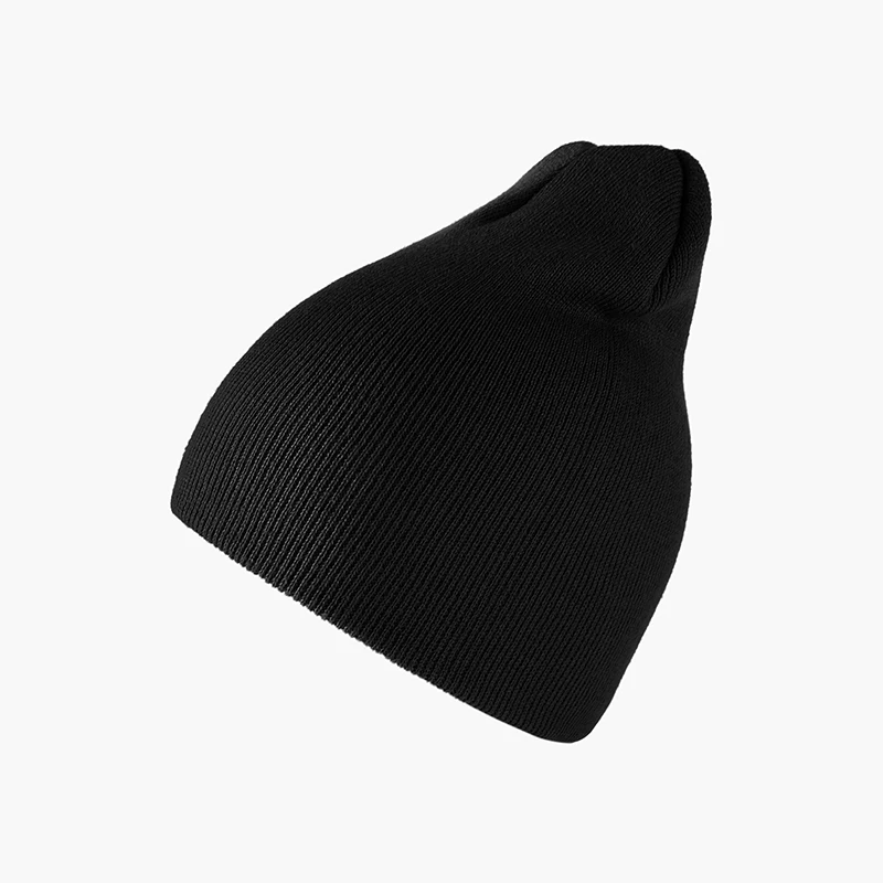 Унисекс вязаная шапка зимняя женская мягкая однотонная мода хип-хоп Skullies мужские