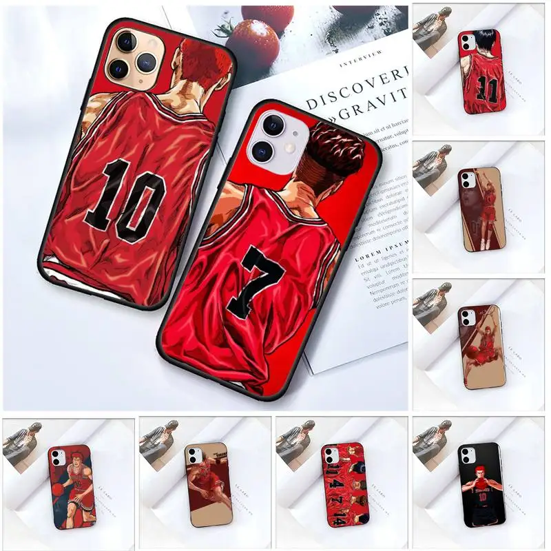

Anime Slam Dunk Phone Case For iPhone 12 Mini 11 Pro XS Max X XR 7 8 Plus
