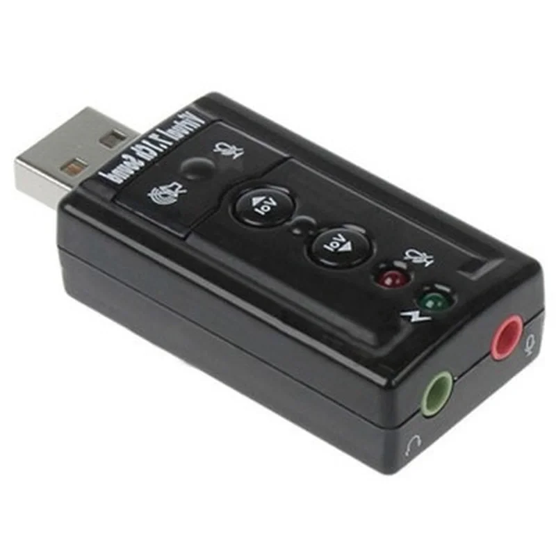 7.1 External USB Sound Card Adapter Audio 3D USB To 3.5mm Mi