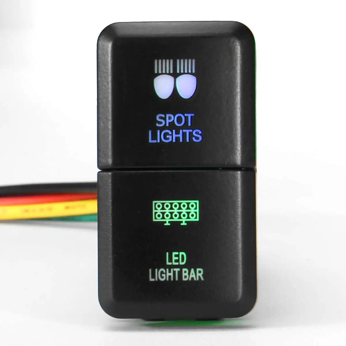 Spot n Light Bar 12 В двухточечный противотуманный Рабочий СВЕТОДИОДНЫЙ фонарь заднего хода для toyota, Hilux, landcruiser RAV4 HIACE Prado - Цвет: Spot n Light Bar