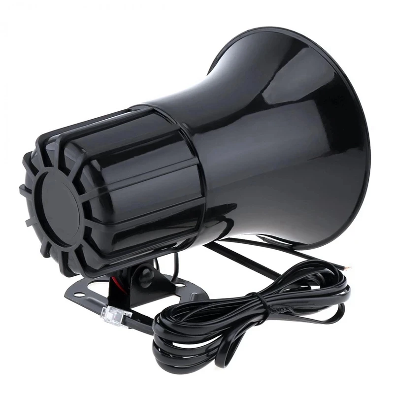 12V 100W 7 Tone Car Truck Speaker with Mic PA System Warning Alarm Police Fire Siren Horn Loud Sound 120Db |