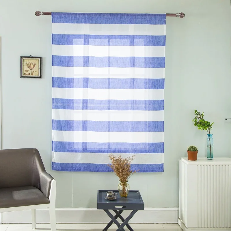 Roman Curtain Gauze Curtain Blue Sliver Gray Sliver Gauze Curtain Wear-resistant Rod Yarn for Jacquard Warp Knitting Curtain