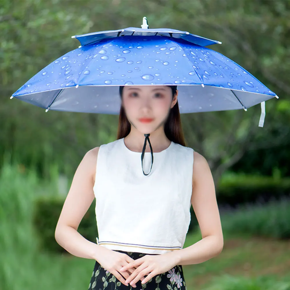 

Umbrella Cap Head-mounted Umbrella Windproof and Rainproof Tools High-quality Umbrellas head-mounted umbrella umbrella cap