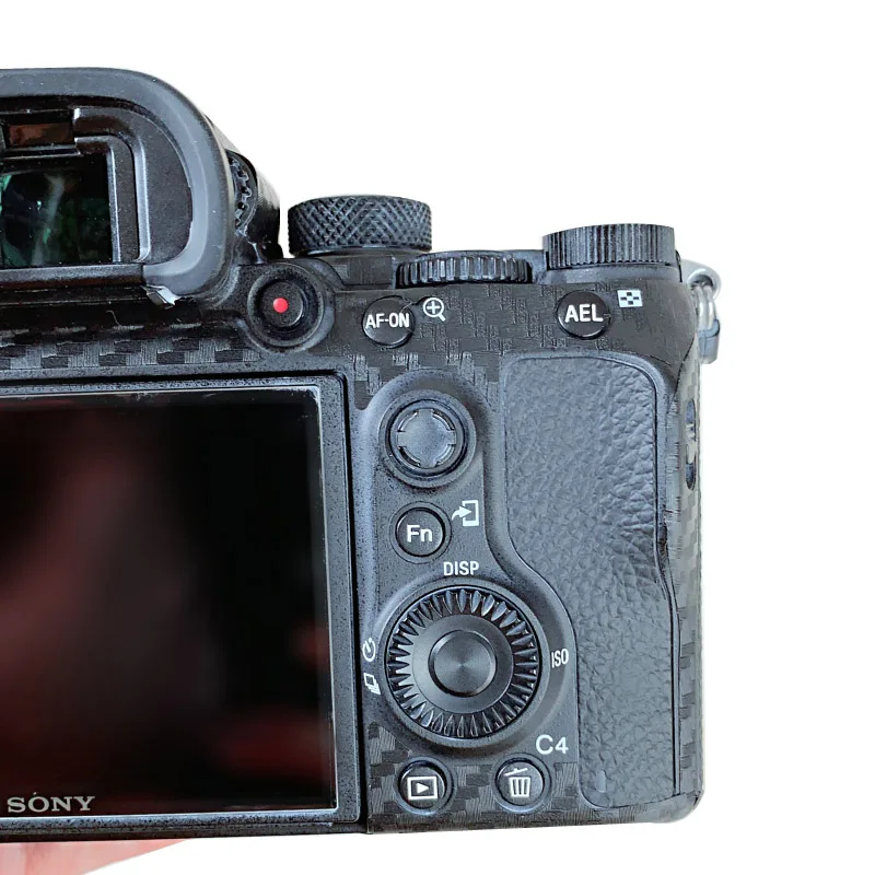 

For Sony A7III A7M3 A7R3 camera body protection film carbon fiber stickers scratch-resistant rough glue send spare stickers