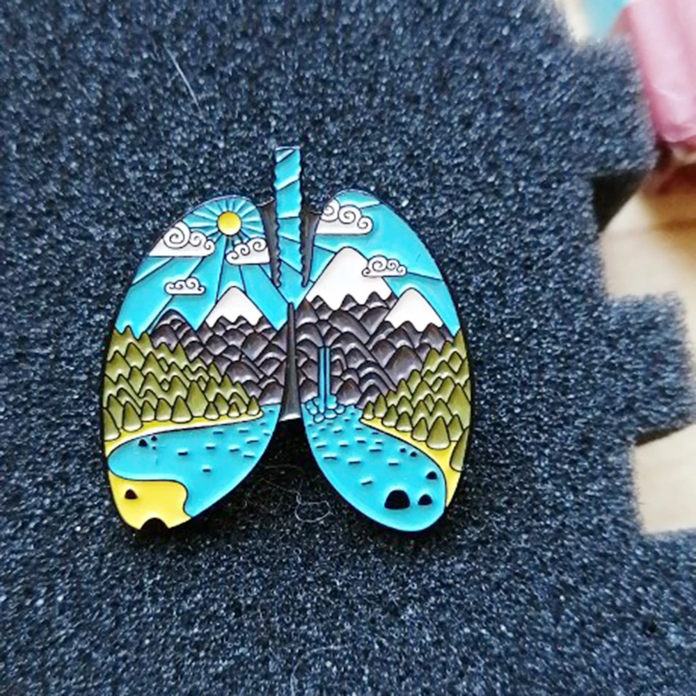 

Outdoors Mountain Starry Night Enamel Pin Custom Wild Camping Hiking Brooches Bag Clothes Lapel Pin Adventure Badge Jewelry Gift