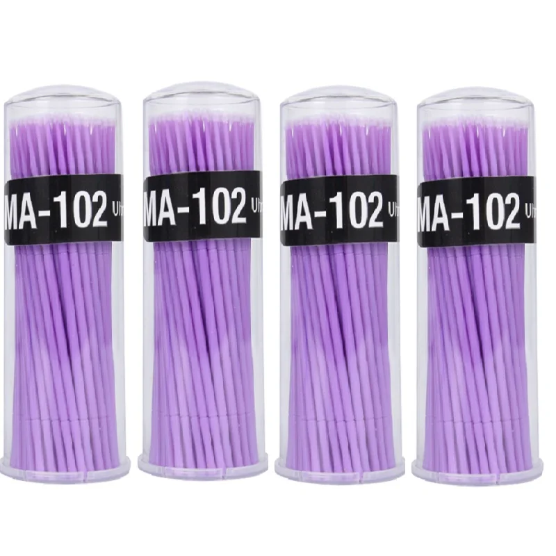 S-400PCS BIOMASER, 400 шт., прочные одноразовые кисти для макияжа, индивидуальные Инструменты для удаления ресниц, тампоны, Микро Кисти, инструменты для наращивания ресниц - Handle Color: S-400PCS