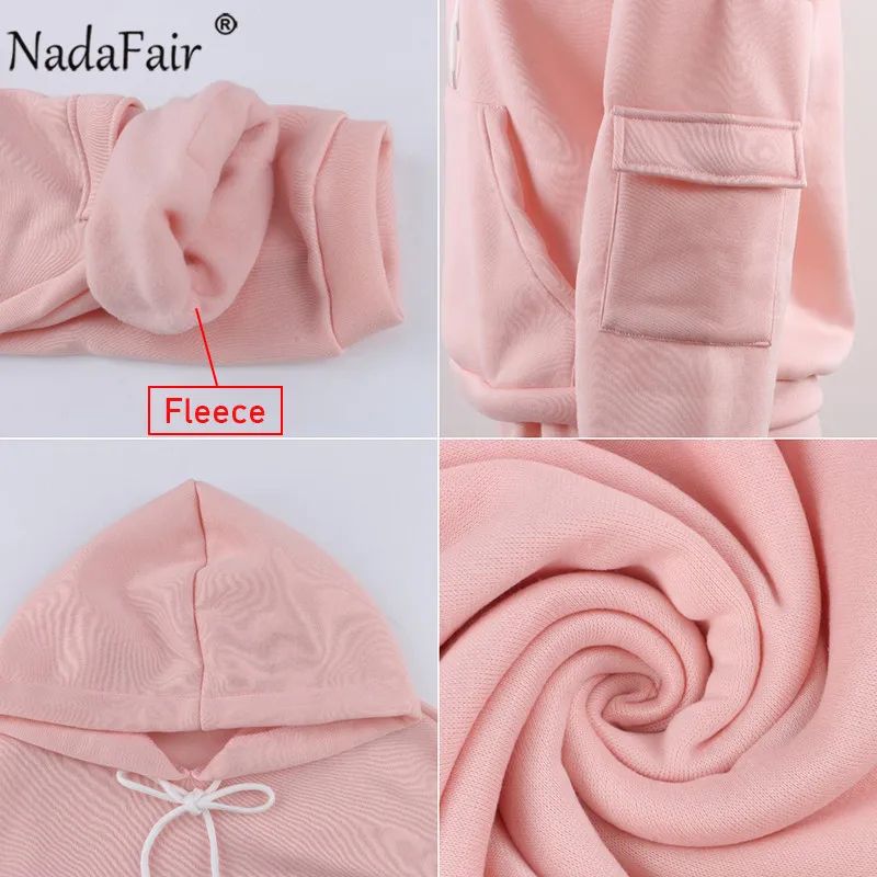 Женский спортивный костюм Nadafair повседневный из 2 предметов оверсайз Толстовка и