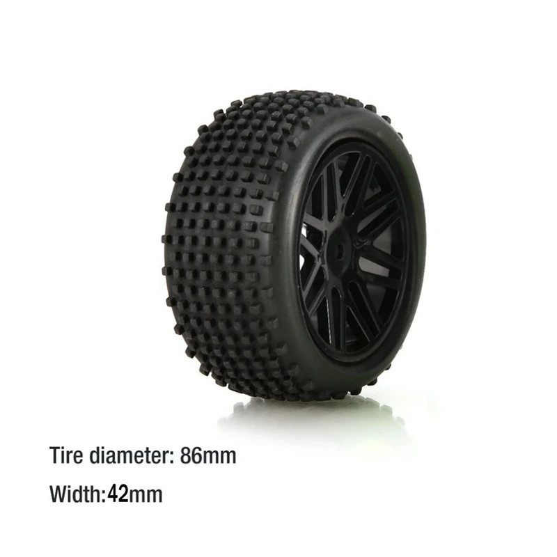 4 Uds 86mm neum&aacute;ticos neum&aacute;tico de rueda para Wltoys 144001 124019 RC 104001 Actualizaci&oacute;n de coche piezas 1/10 de 1/12 Escala de 1/14 fuera de la carretera Buggy-5