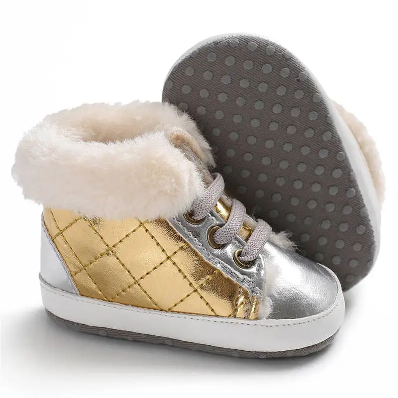 Зимняя обувь для маленьких мальчиков спортивная золотистого От 0 до 2 лет Уличная