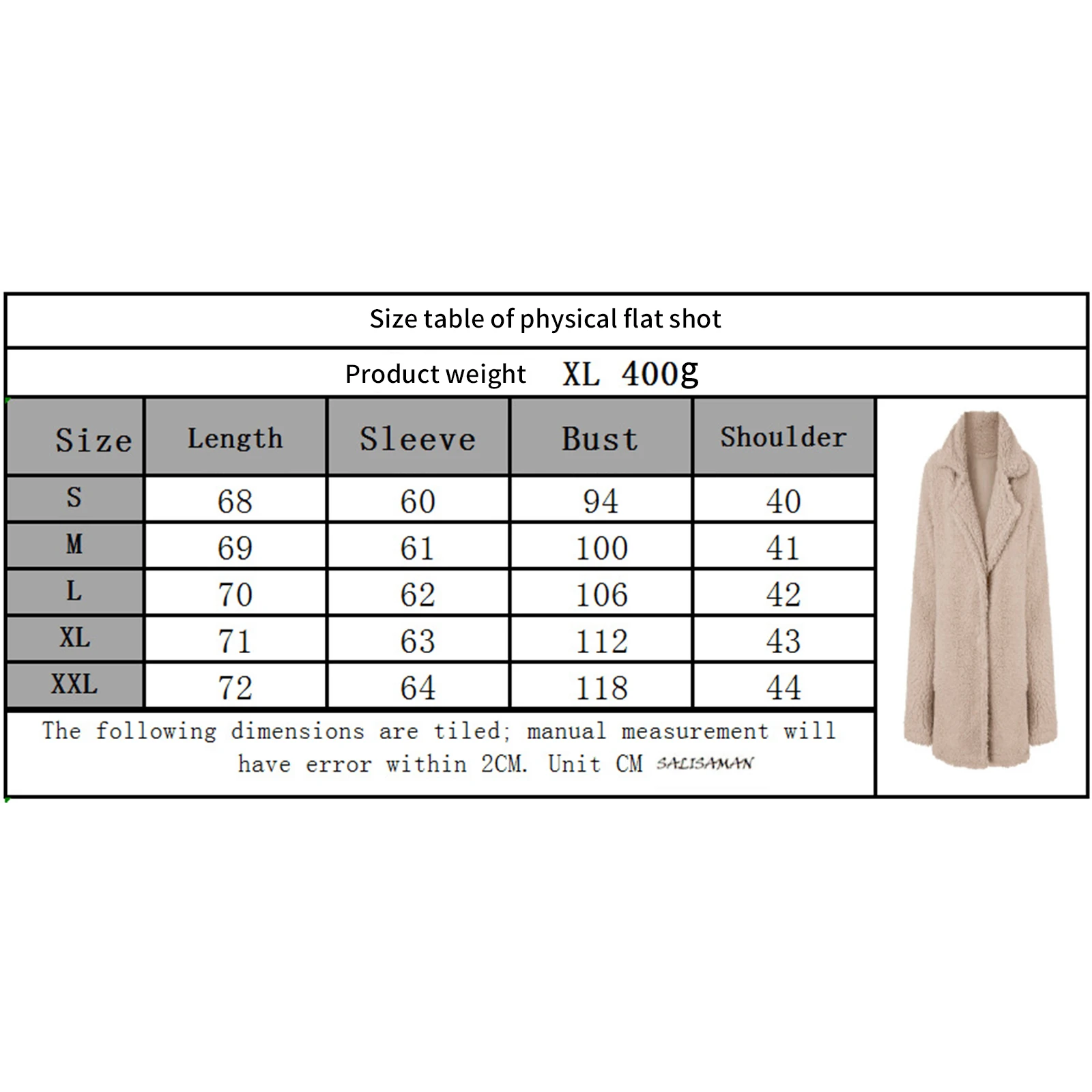 

Woman Fashion Grain Fleece Coat Fashionable Thickened Fleece Loose Lapel Long Sleeve Casual Coat Jacket Winter Warm 2020