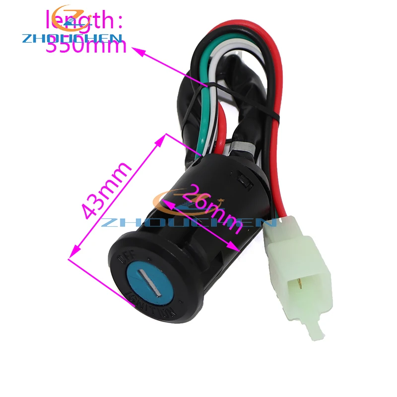 

4 wire Key Ignition for ATV & Dirt Bike Motorcycle Ignition Accessory