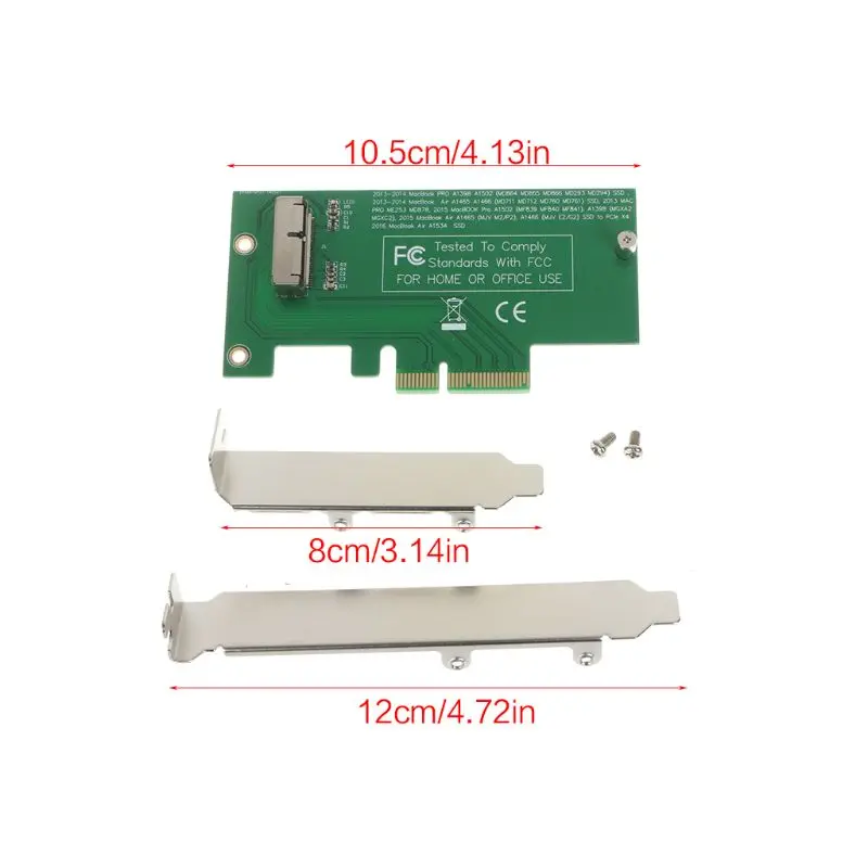 

Adapter Card to PCI-E X4 for 2013 2014 2015 apple MacBook Air A1465 A1466 SSD WS