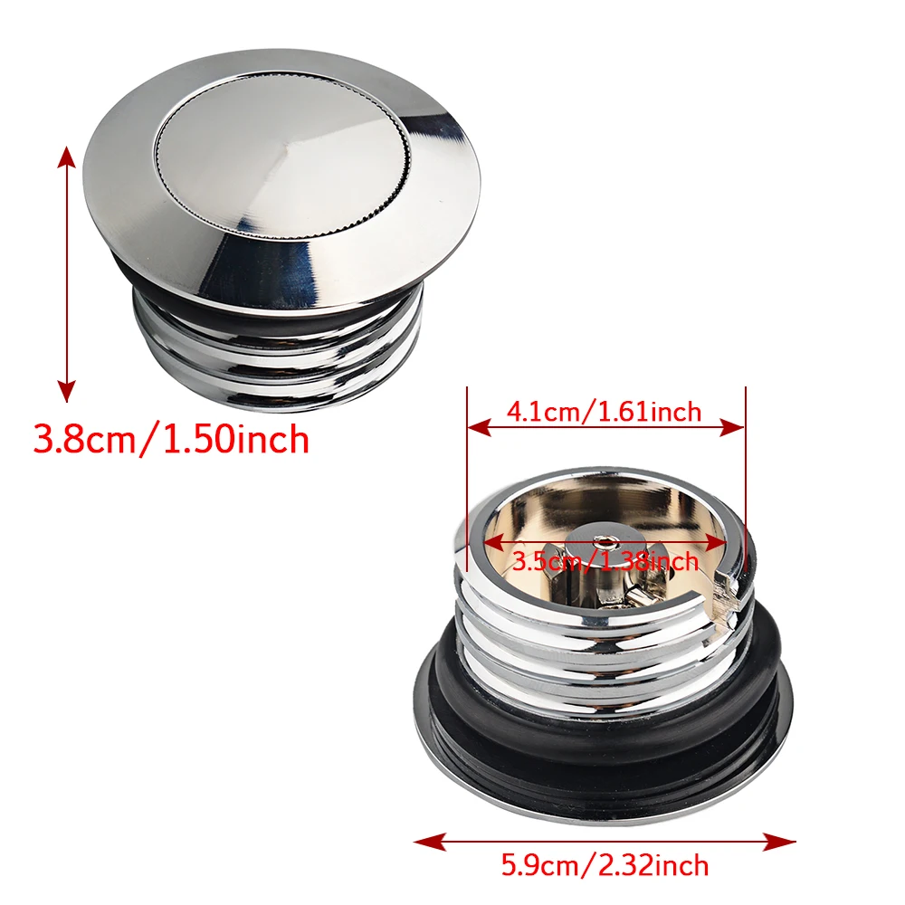 Крышка топливного бака мотоцикла с резьбой по часовой стрелке всплывающие