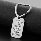 Брелок для ключей из нержавеющей стали, персонализированный брелок с именной табличкой и логотипом автомобиля, резьба по индивидуальному заказу, для женщин и мужчин, подарки для всей семьи