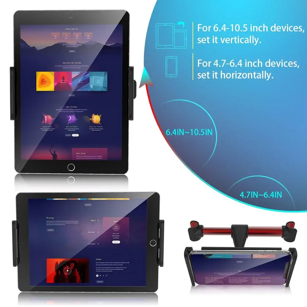 4 11 дюймов Автомобильный держатель для телефона заднее сиденье подголовник