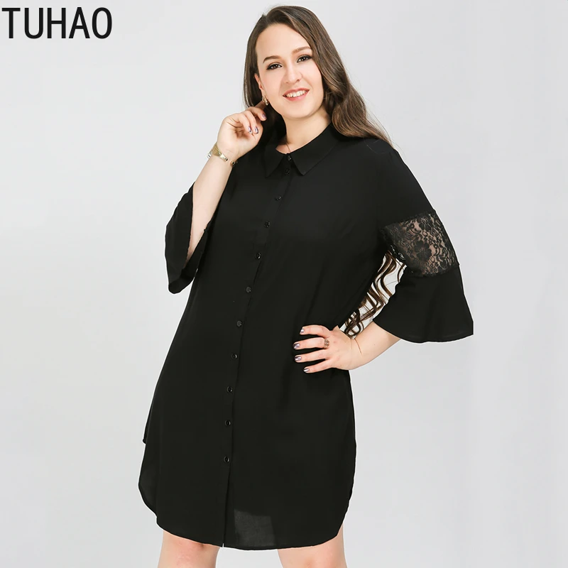 Блузка женская кружевная черная/розовая батальных размеров 4XL/5XL | Женская одежда