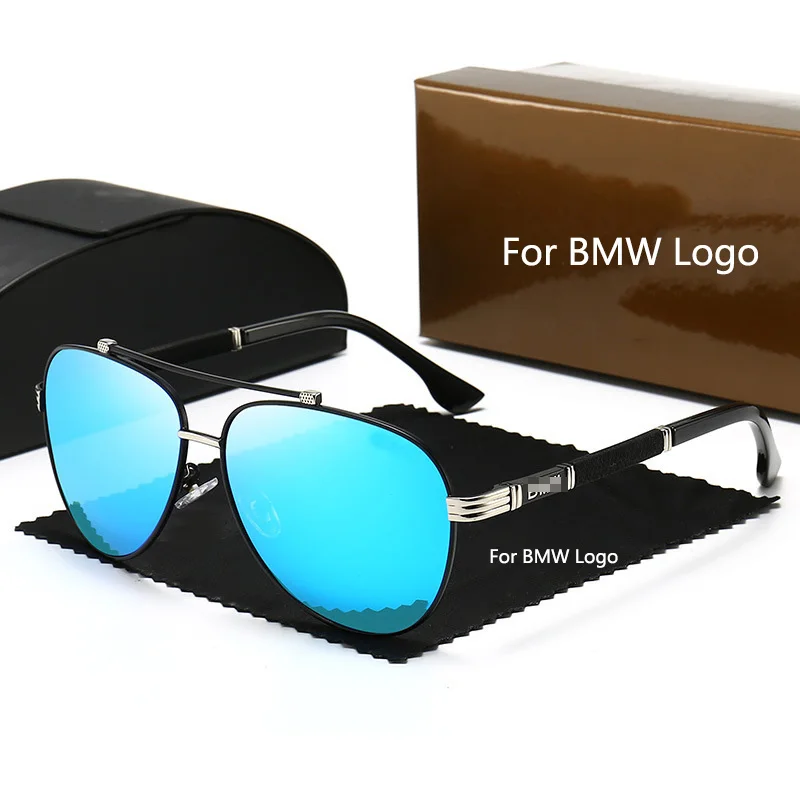 Men's Sunglasses Anti-UV Fashion Polarized With Cars BMW Logo Multi-Color Oval Lens Safety Essential For Outdoor Sports Glare |
